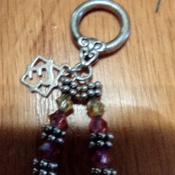 Designer sterling and crystal 2 strand bracelet - Picture 10 of 16